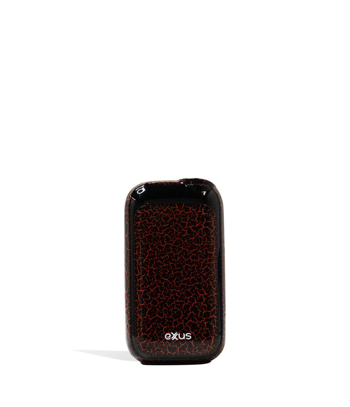 Black Red Crackle Exxus Vape Rizo Cartridge Vaporizer Front View on White Background