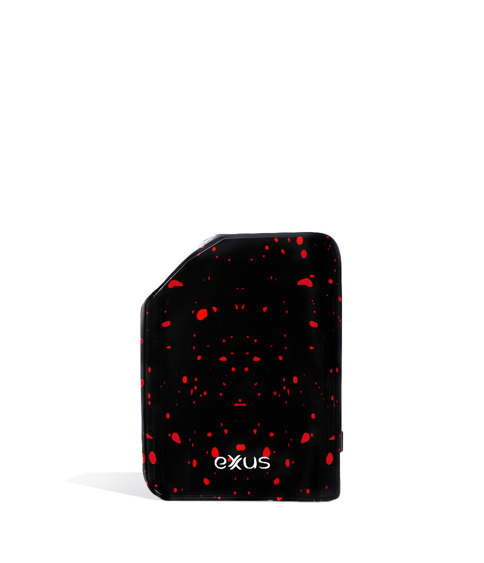 Black Red Spatter back view Exxus Vape MiCare Cartridge Vaporizer on white background