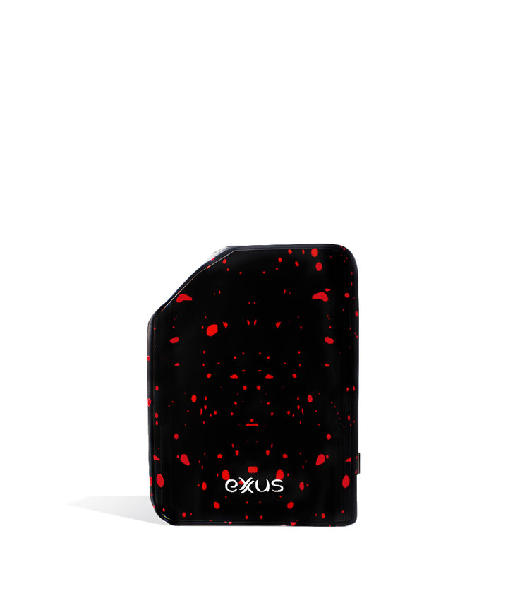 Black Red Spatter back view Exxus Vape MiCare Cartridge Vaporizer on white background