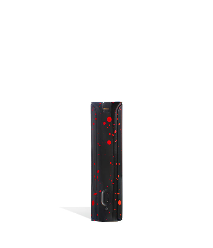 Black Red Spatter button view Exxus Vape MiCare Cartridge Vaporizer on white background